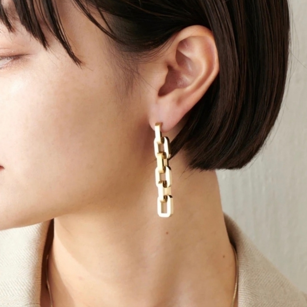 Eddie Borgo Supra Link Drop Earrings NWT